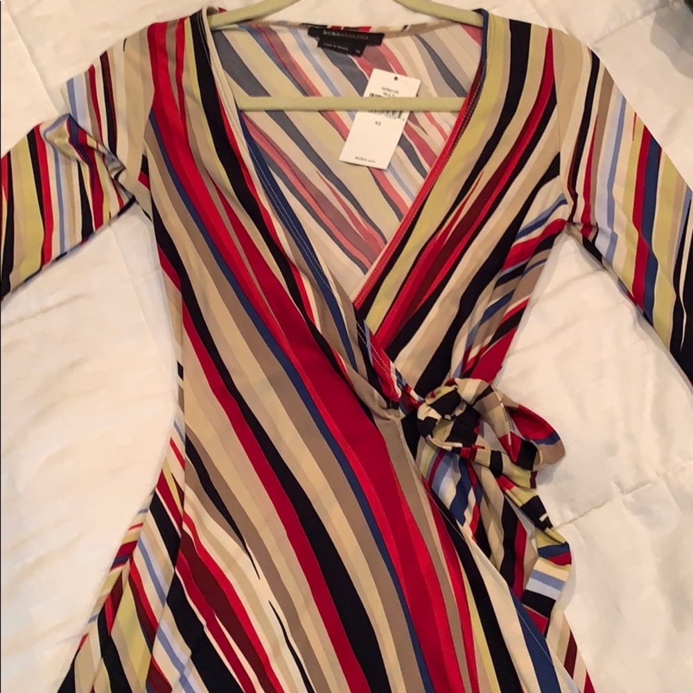 Beautiful BCBG neck, wrap dress, new w/tag